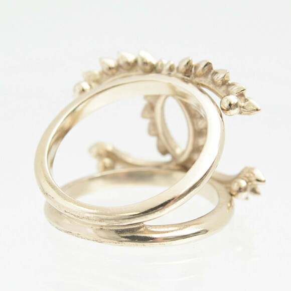 CHANEL Gold Logo Ring - Picture 5 of 10